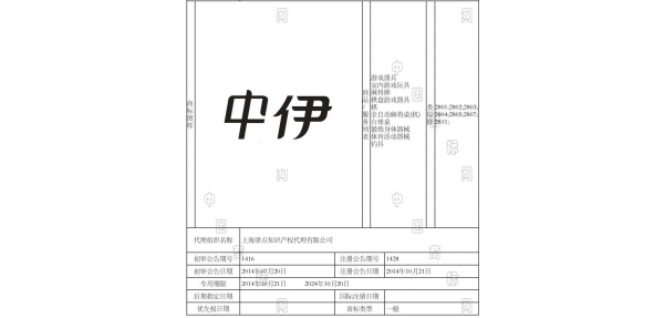 上海游戲器具商標注冊案例